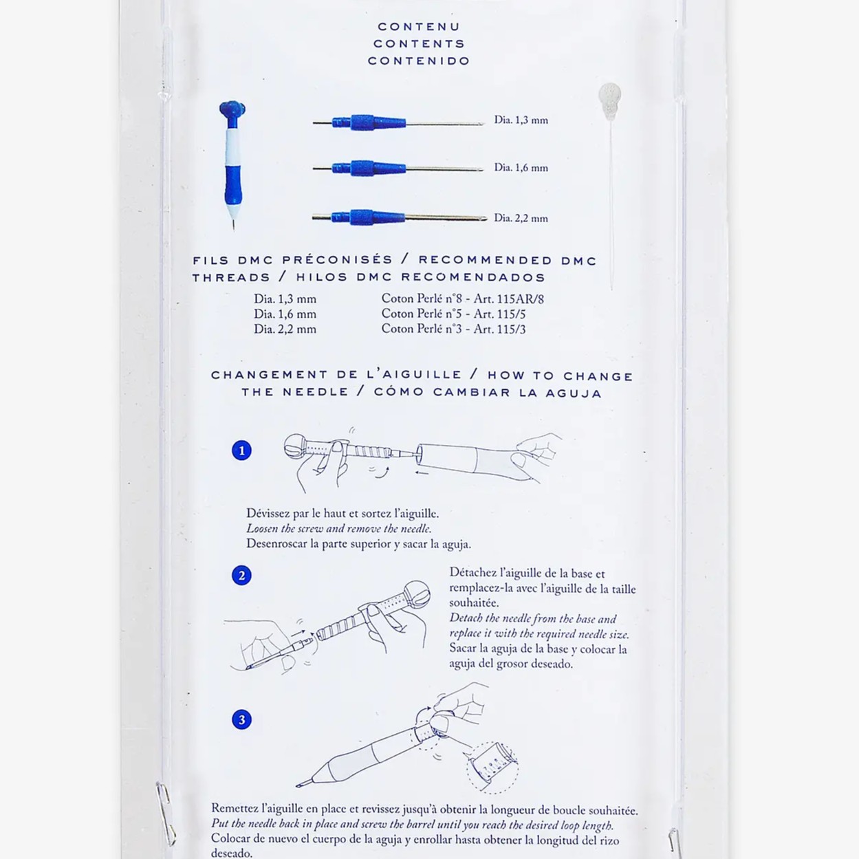 Aguja Punch Needle fina DMC - Imagen 2